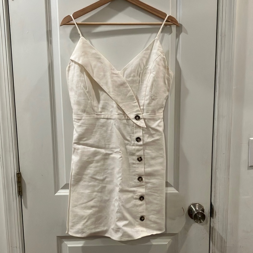 🎉 3/$15 Cream Socialite Mini Dress M
